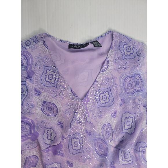 Separates By New York City Design Co. Babydoll Silk Camisole Top 1X Boho Y2K - Picture 2 of 7